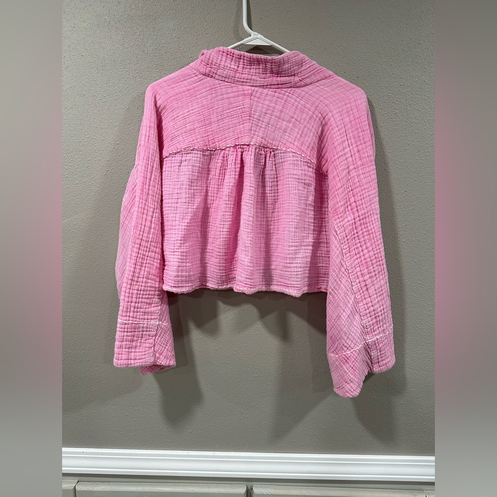 Free People Elora Lounge Top Bubble Gum Size XL - Picture 11 of 11